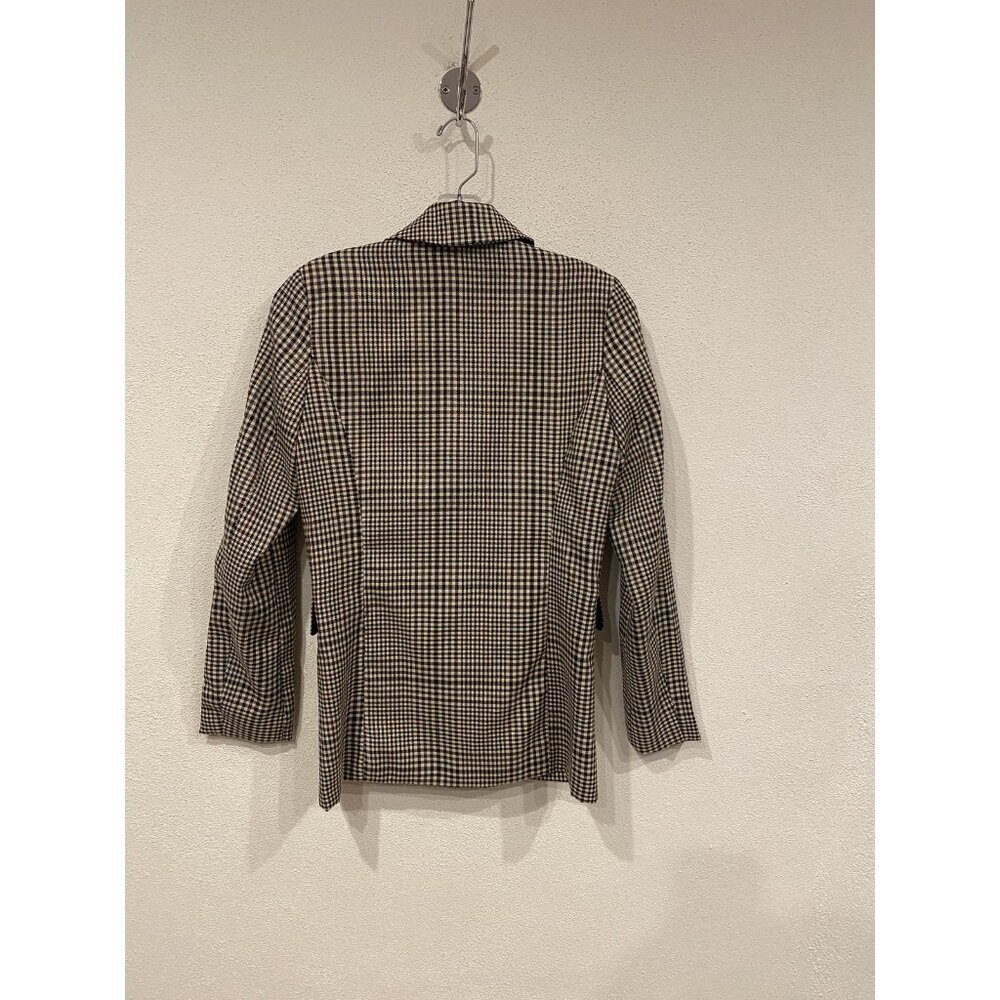 Princess Polly Tan Black Houndstooth Double-Breasted Blazer - Picture 4 of 4